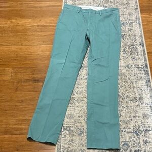 Bonobos green mens Chinos Straight-Leg Cotton pants - 33/34 - slim straight